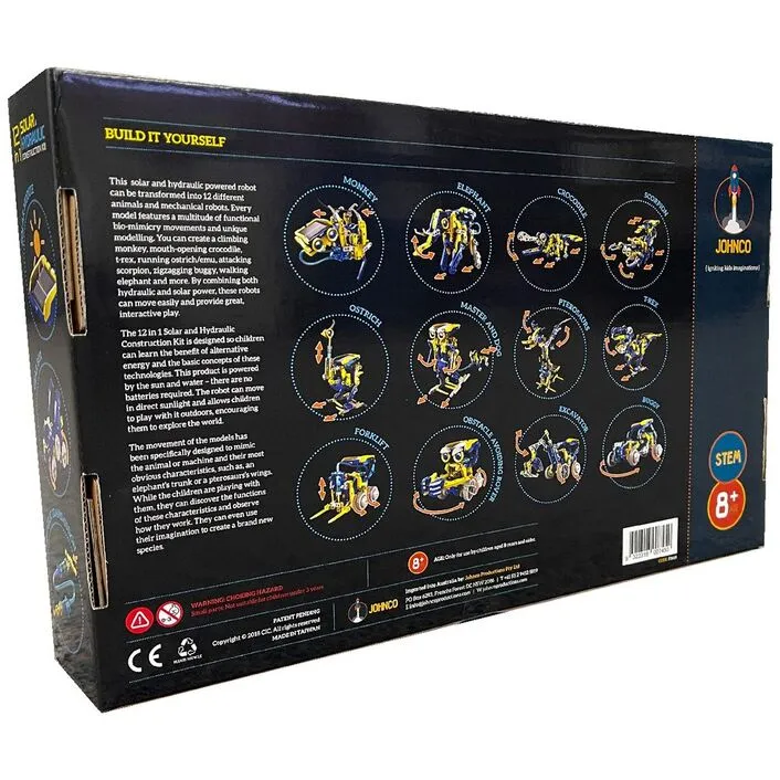 12 in 1 Solar & Hydraulic Construction Kit