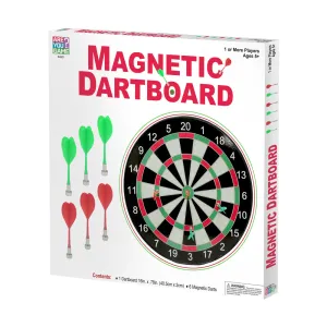 AreYouGame Magnetic Dartboard Set with 6 Darts