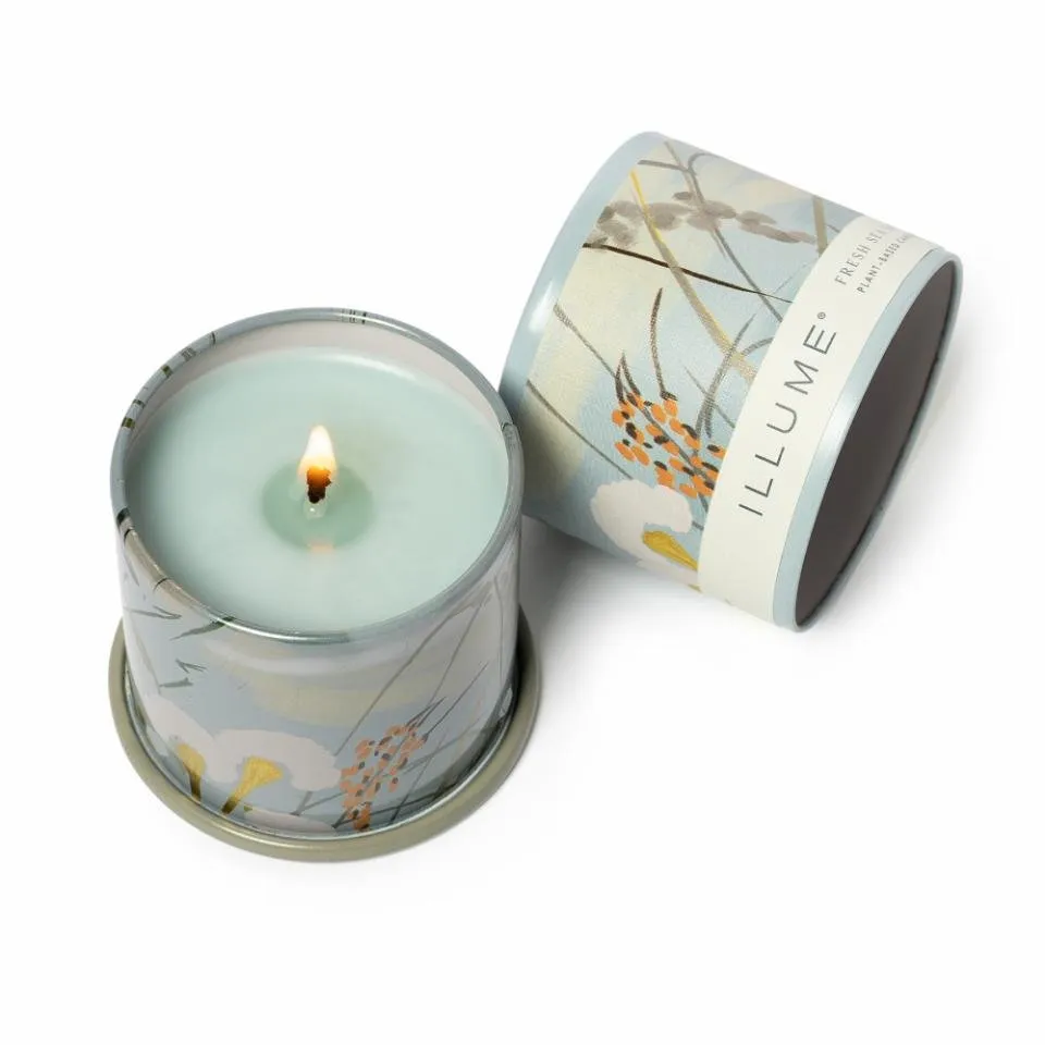 Bloomingville: Fresh Sea Salt Demi Vanity Tin Candle, Blue (85g)