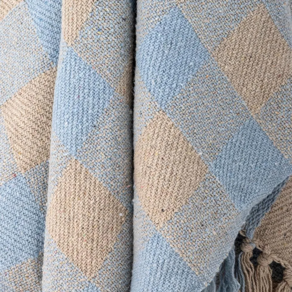 Bloomingville: Largs Throw, Blue