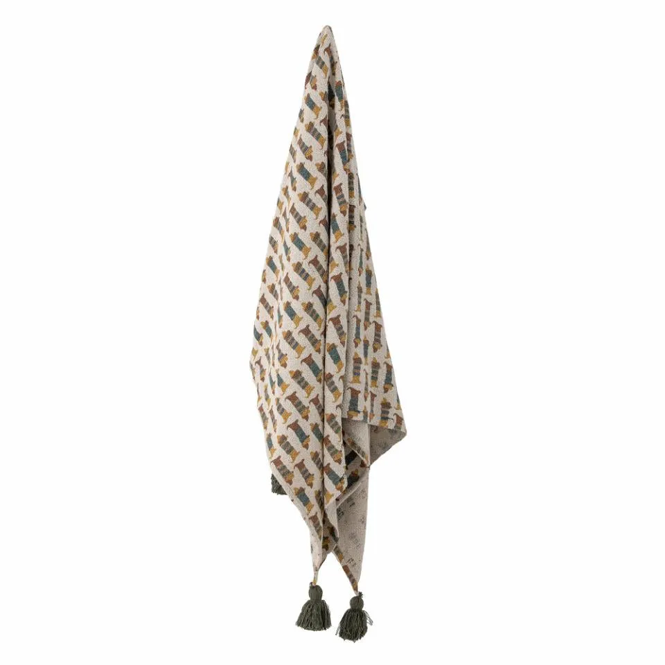 Bloomingville Throw Blanket | Charlie Dog