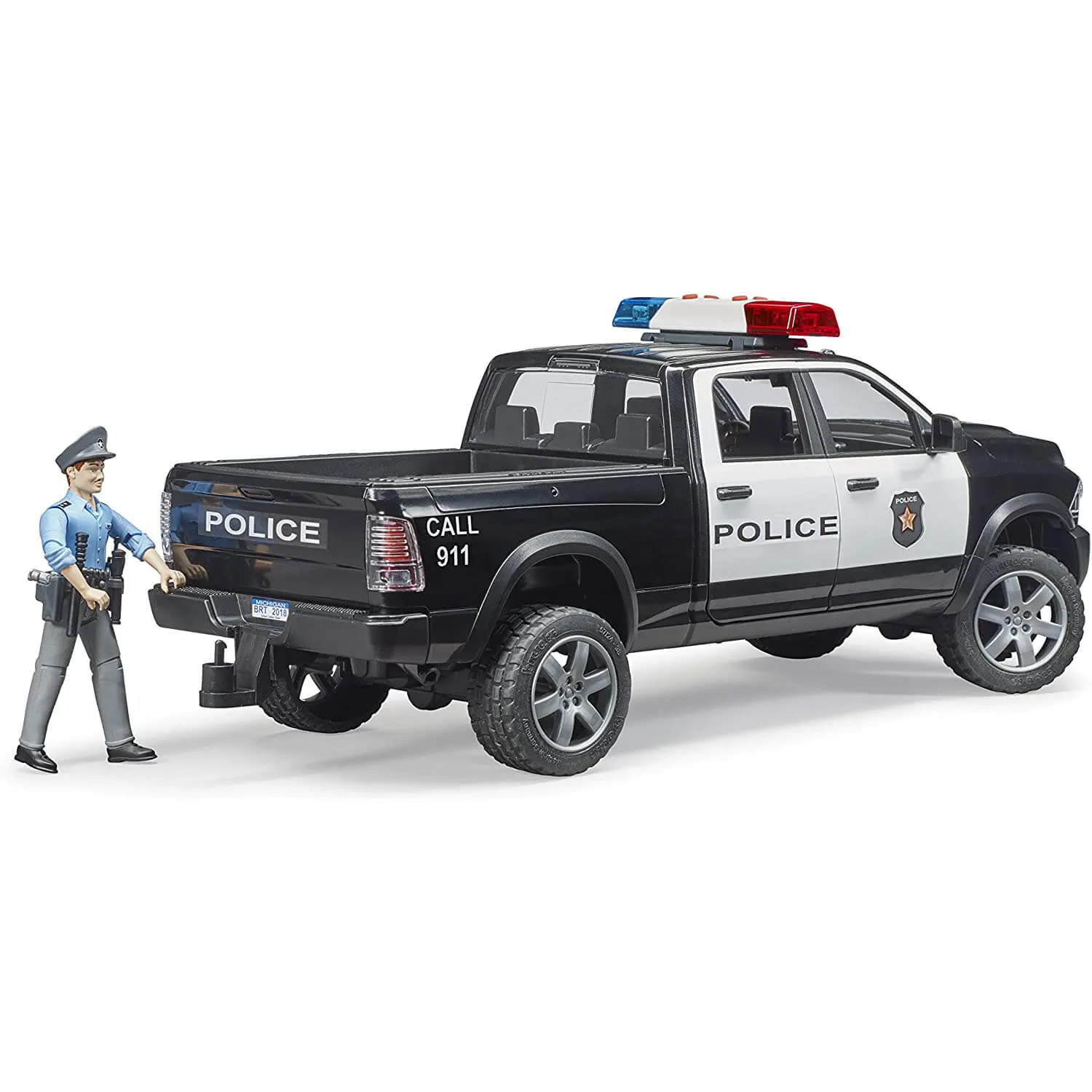Bruder Pro Series Dodge RAM Police Vegucke with Policeman