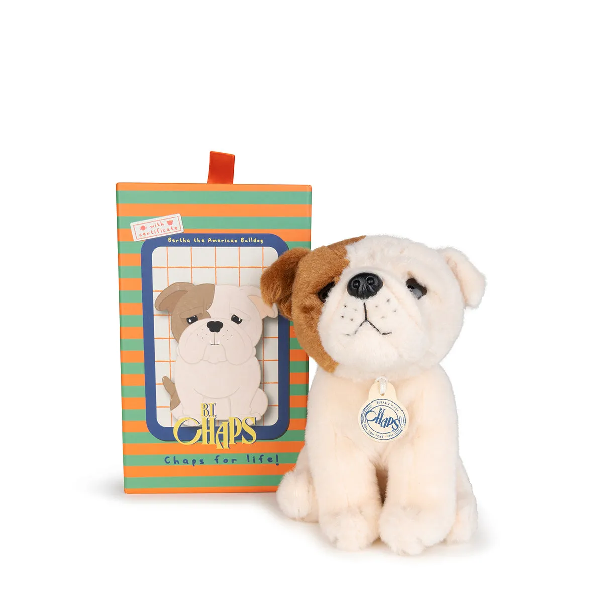 B.T. Chaps  Bertha The American Bulldog Floppy in Giftbox - 17cm - 6.5"