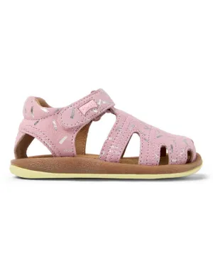 Camper: Bicho Velcro Sandals Confetti - Pink