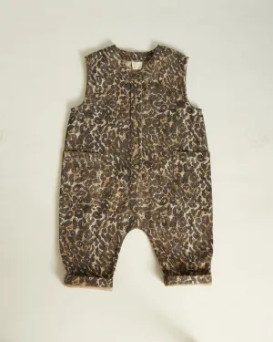 Claude & Co: Wren Leopard Print Sleeveless Overalls