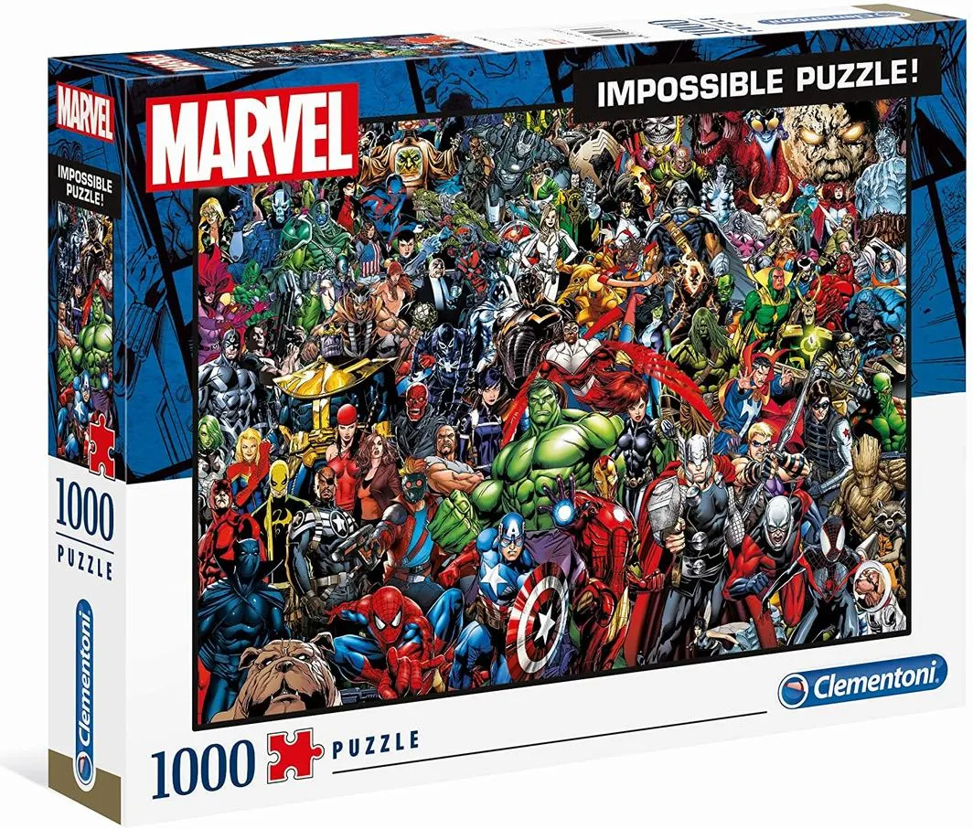 Clementoni 1000 Piece Impossible Puzzle! Marvel