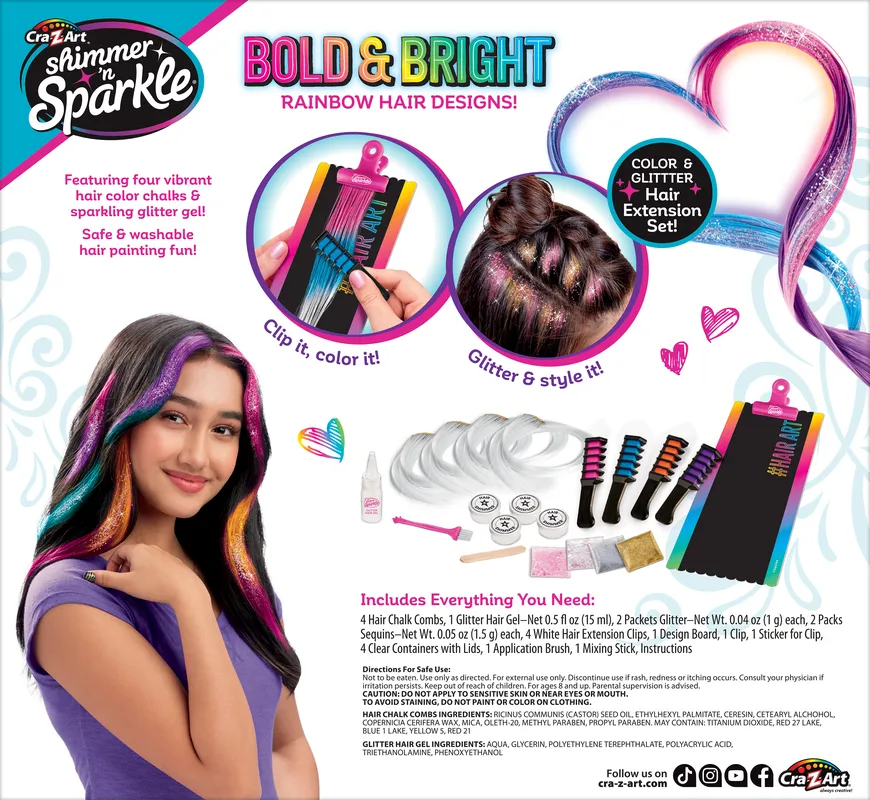 Cra-Z-Art Shimmer 'N Sparkle Fx Hair Extensions