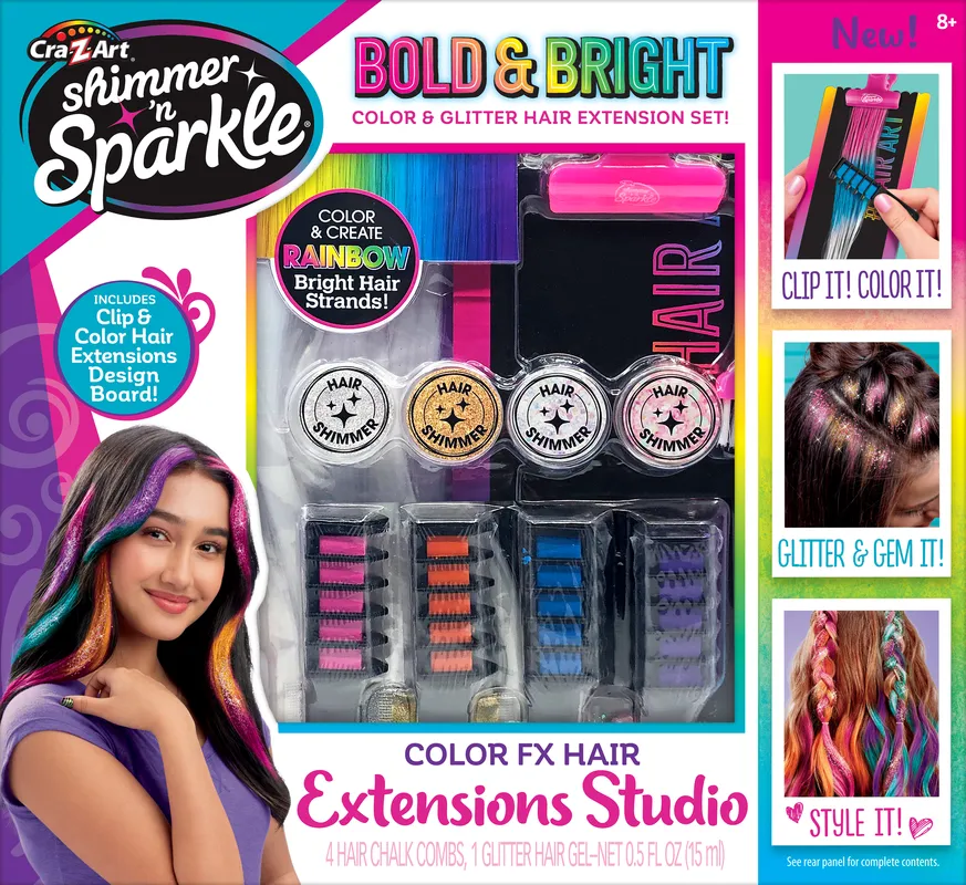 Cra-Z-Art Shimmer 'N Sparkle Fx Hair Extensions