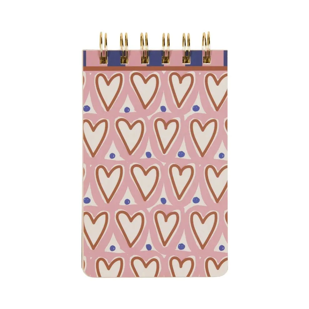Designworks: A Dopo Hearts Twin Wire Notepad