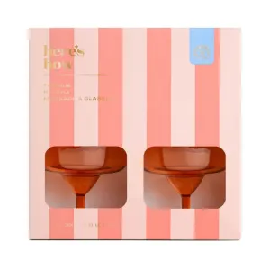Designworks: The Rue Margarita Glass - Set of 4 - Orange