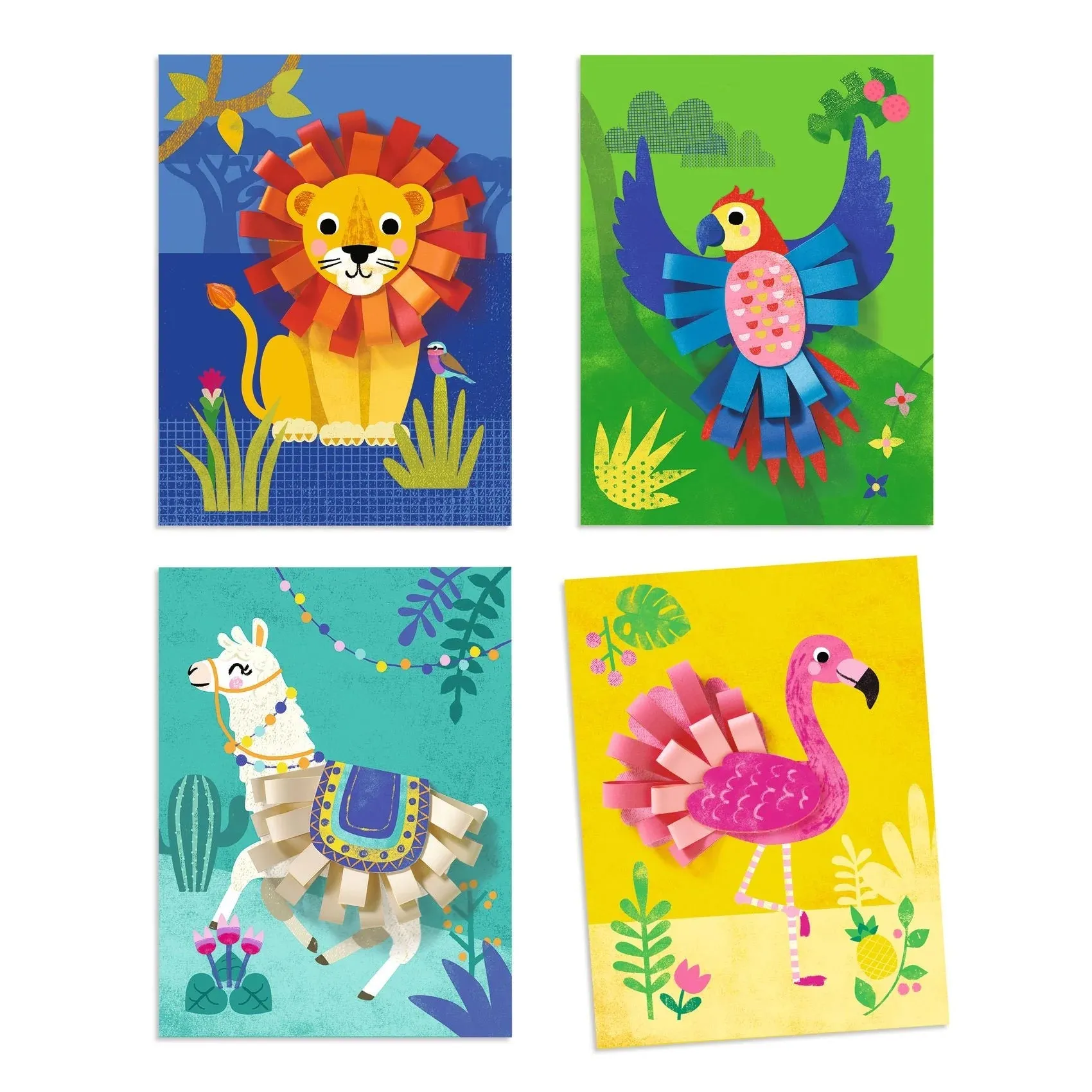 Djeco: Collage Kit - Animals With Small
