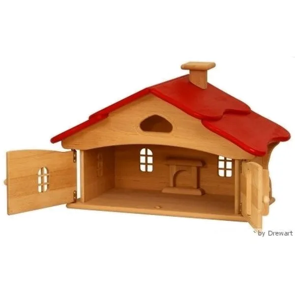 Drewart | Witch's House Red Roof | Wooden Doll House