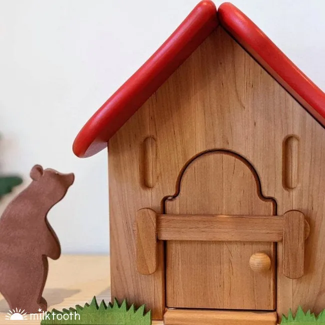 Drewart | Witch's Shed Red Roof | Wooden Doll House