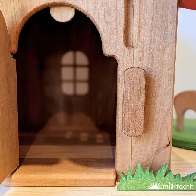 Drewart | Witch's Shed Red Roof | Wooden Doll House