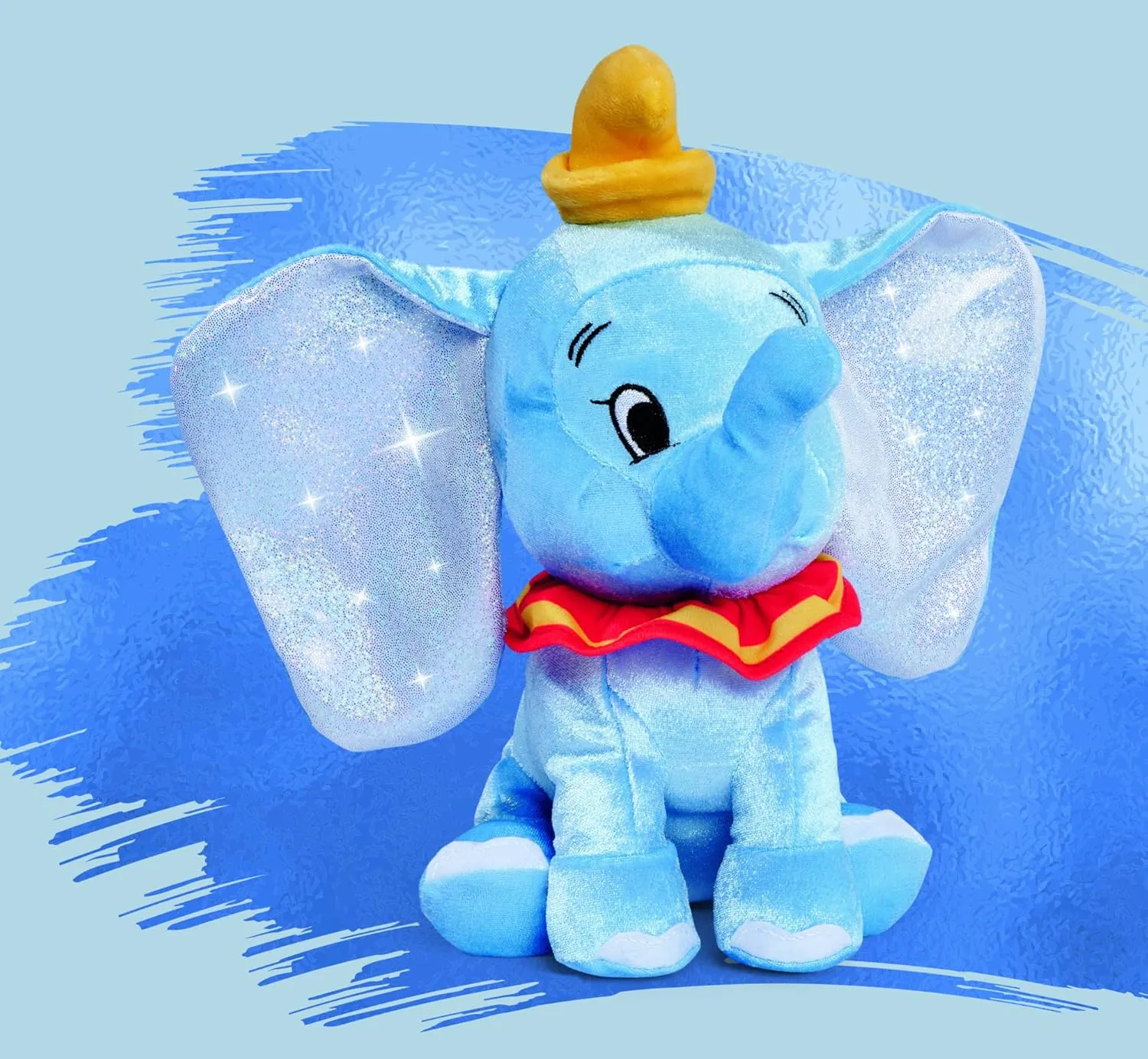 Dumbo 25 cm Plush Toy - 100 Years of Disney Celebration, Soft & Sparkly, Ages 0 