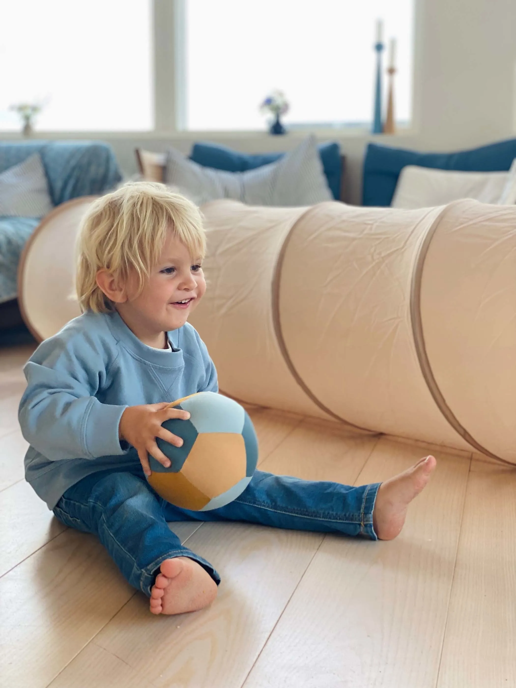 Fabelab Fabric Ball - Blue Mix