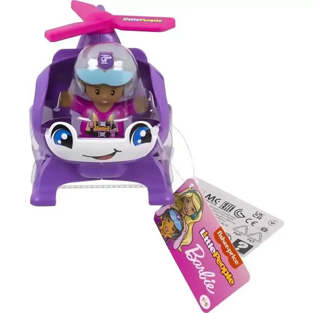 Fisher-Price Little People Barbie Helicopter Push-Along Vehicle