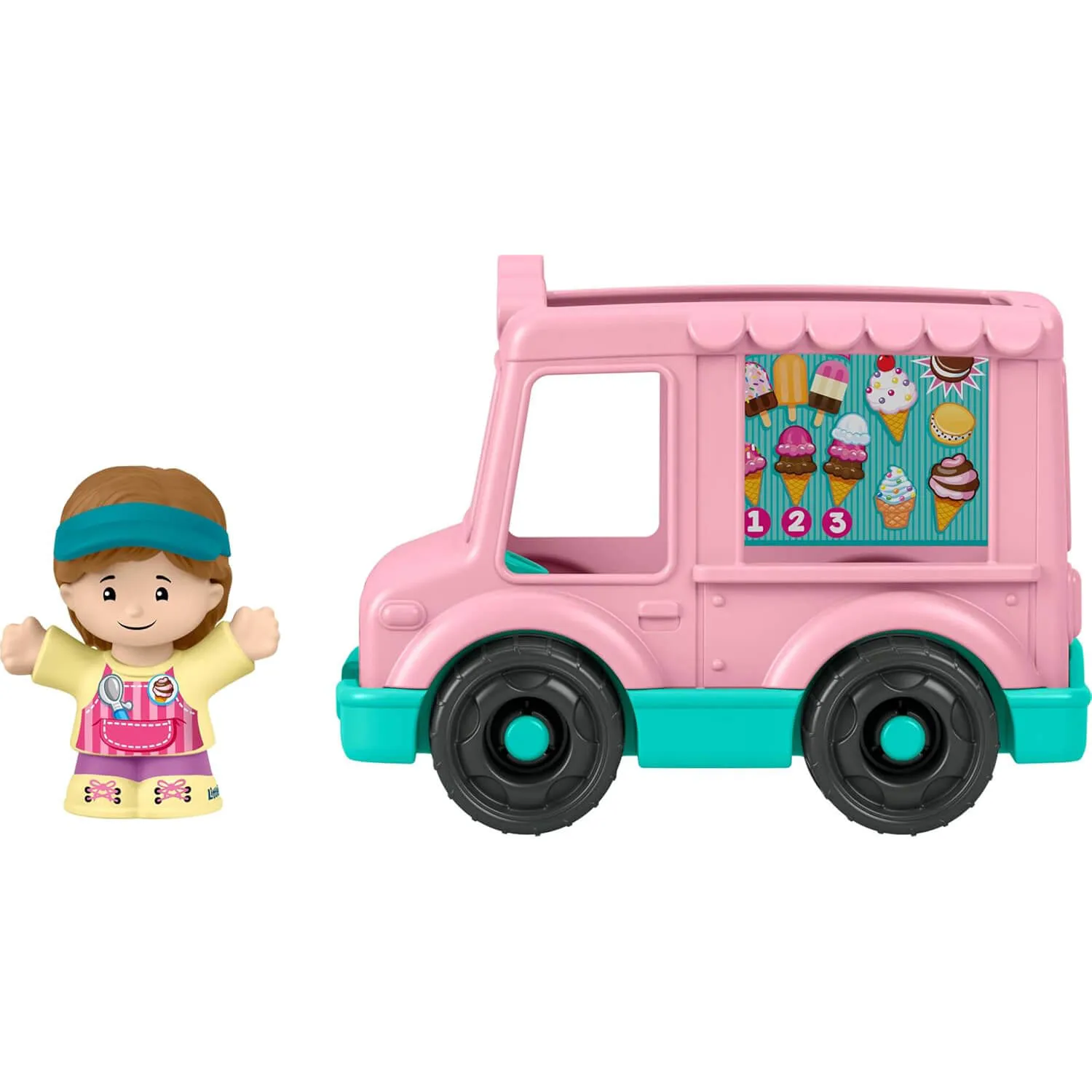 Fisher-Price Little People Ice Cream Truck Push-Along Vehicle