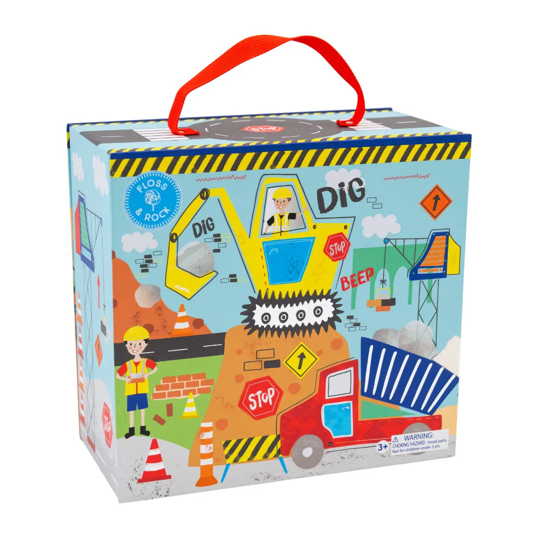 Floss & Rock Playbox with Wooden Pieces - Construction