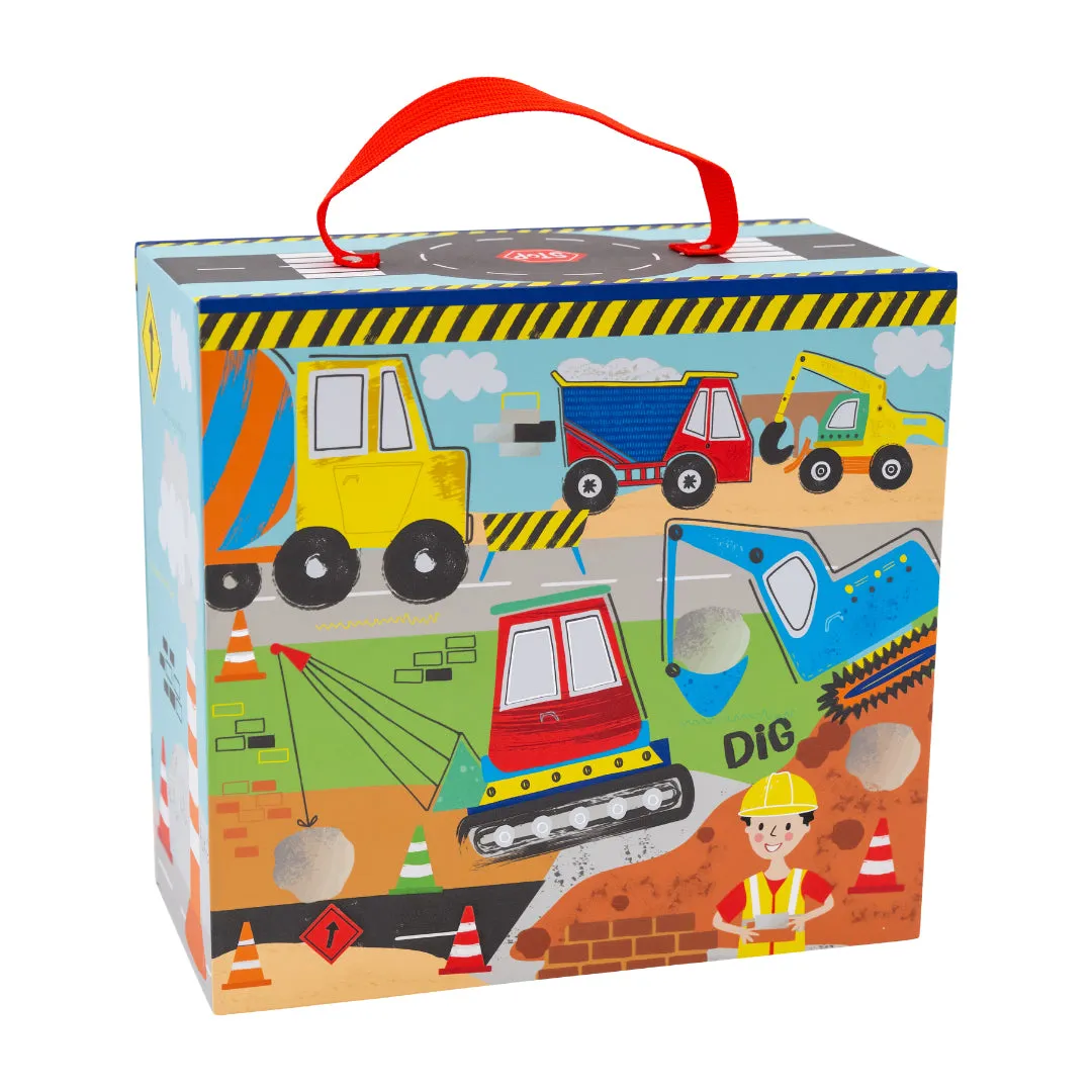 Floss & Rock Playbox with Wooden Pieces - Construction