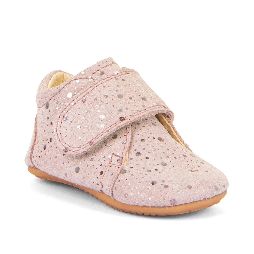 Froddo: Shine Prewalker Velcro Shoes - Pink