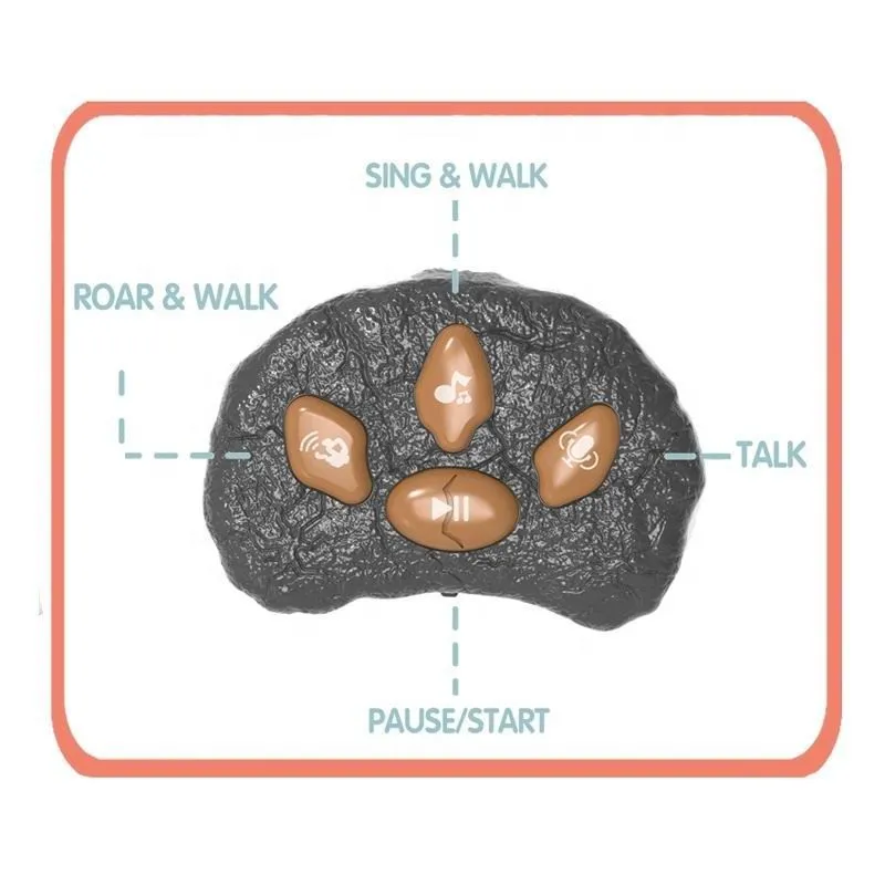 Fur Star Remote Control Simulation Plush Dinosaur