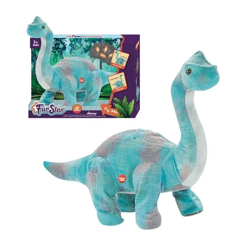 Fur Star Remote Control Simulation Plush Dinosaur