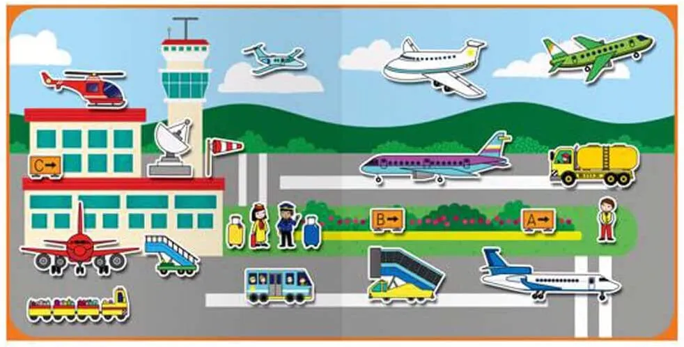 Galt 1005107 Reusable Sticker Book - Vehicles Wise - Kids Toys