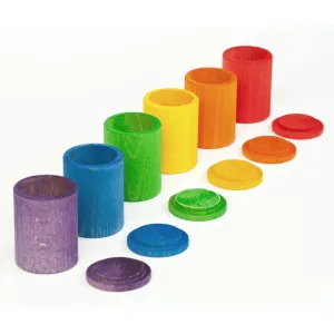 Grapat | 6 Coloured Cups with Lids