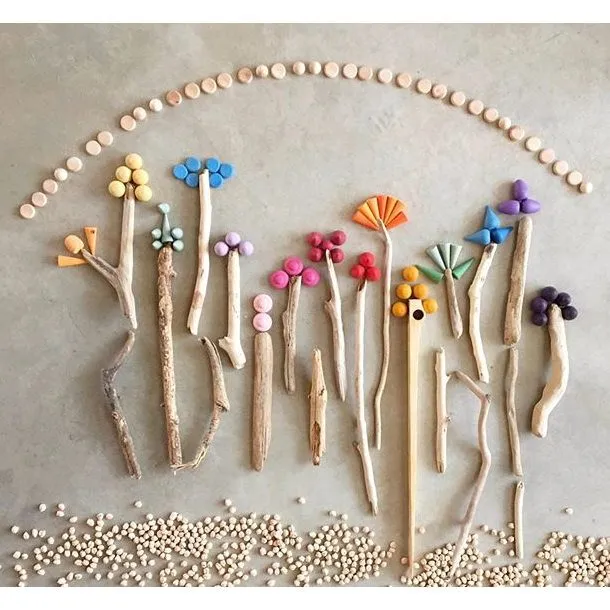 Grapat | Mandala | Little Brown Mushrooms 36 Pieces
