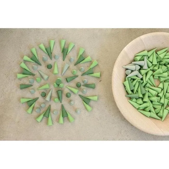Grapat | Mandala | Little Green Cones 36 Pieces