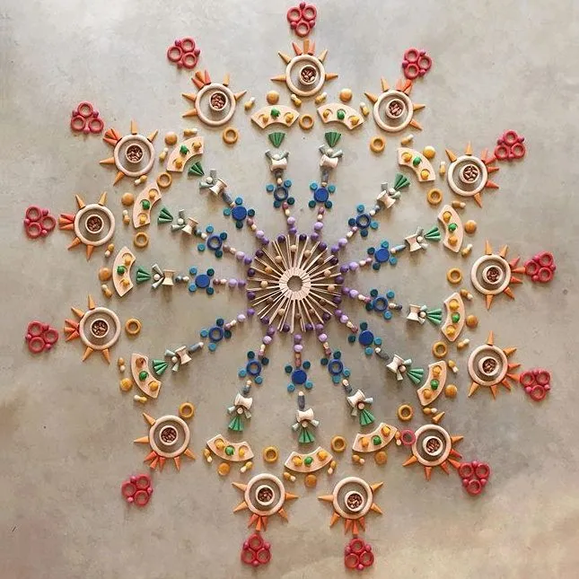 Grapat | Mandala | Little Green Cones 36 Pieces