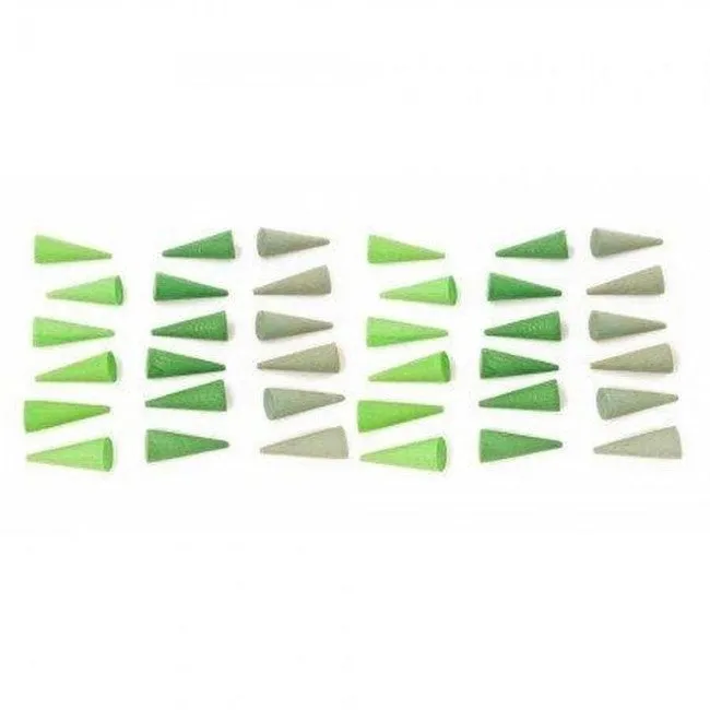 Grapat | Mandala | Little Green Cones 36 Pieces