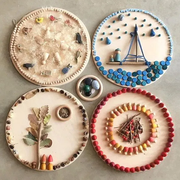 Grapat | Mandala | Little Green Cones 36 Pieces