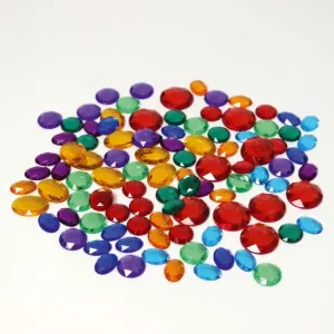 Grimm's | Glitter Stones Small | 100 Pieces