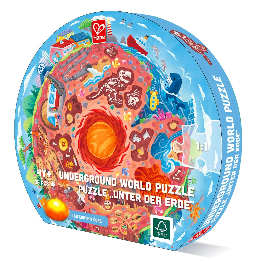 Hape Underground World Exploration Floor Puzzle - 36pc