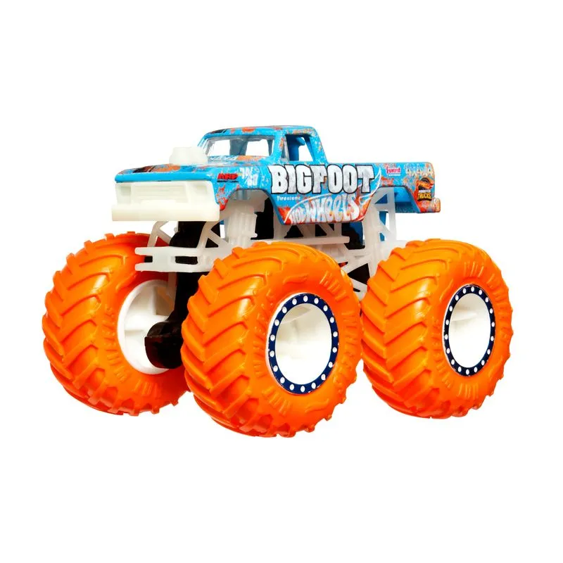 Hot Wheels 1:64 Glow In The Dark Monster Trucks 4X4X4X Bigfoot