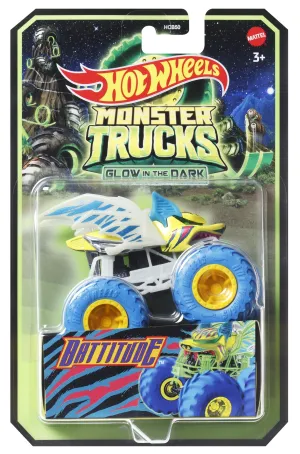 Hot Wheels 1:64 Glow In The Dark Monster Trucks Battitude