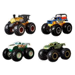 Hot Wheels 1:64 Monster Trucks 4 Pack Smash Street