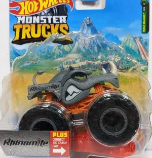Hot Wheels 1:64 Monster Trucks Beast Bashers 3/6 Rhinomite
