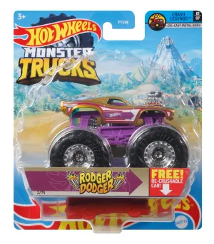 Hot Wheels 1:64 Monster Trucks Crash Legends 1/7 Rodger Dodger