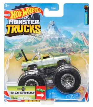 Hot Wheels 1:64 Monster Trucks Crash Legends 6/11 Hw Monster 68 Silverado