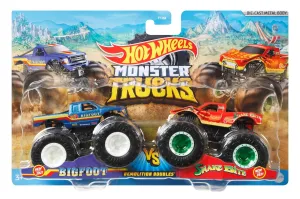 Hot Wheels 1:64 Monster Trucks Demolition Doubles Bigfoot Vs Snake Bite
