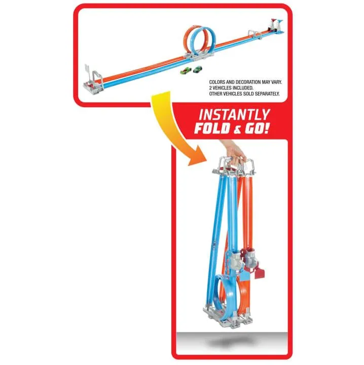 Hot Wheels Action Double Loop Dash Track Set
