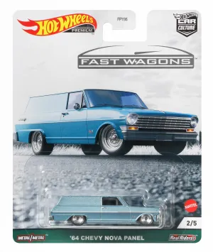 Hot Wheels Car Culture Circuit Legends Fast Wagons 2/5 '64 Chevy Nova Panel 2/5