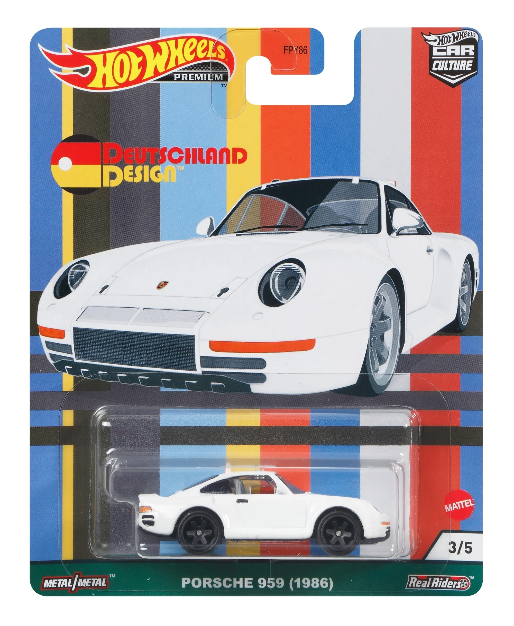 Hot Wheels Car Culture Deutschland Design 3/5 Porsche 959 (1986)