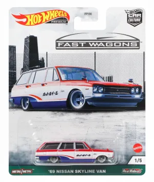 Hot Wheels Car Culture Fast Wagons 1/5 '69 Nissan Skyline Van