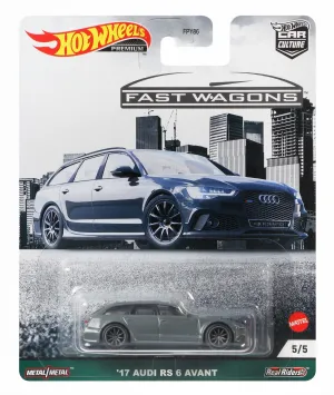 Hot Wheels Car Culture Fast Wagons 5/5 '17 Audi Rs 6 Avant