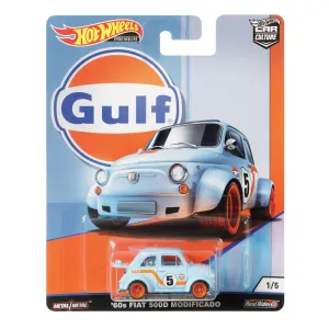 Hot Wheels Car Culture Gulf Racing 1/5 '60S Fiat 500D Modificado