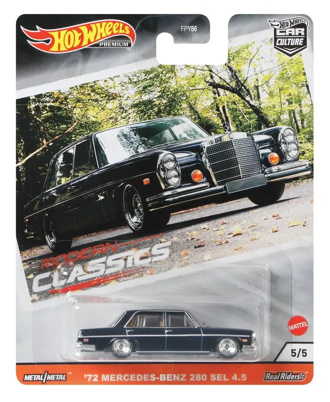 Hot Wheels Car Culture Modern Classics 5/5 '72 Mercedes-Benz 280 Sel 4.5